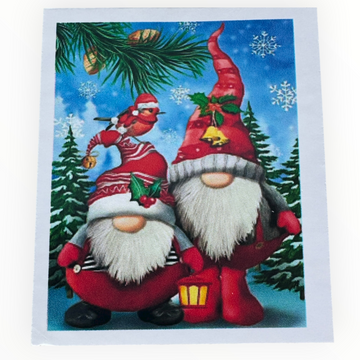 Kit de Pintura con Diamantes 5D - Diamond Paint - Navidad - Gnomo - 30 x 40 cm