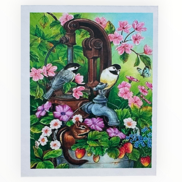 Kit de Pintura con Diamantes 5D - Diamond Paint - Pajaros - 30 x 40 cm