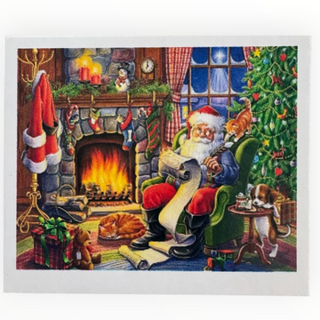 Kit de Pintura con Diamantes 5D - Diamond Paint - Navidad - Santa Lista - 30 x 40 cm