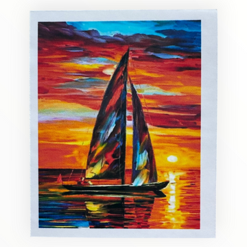 Kit de Pintura con Diamantes 5D - Diamond Paint - Velero - 30 x 40 cm