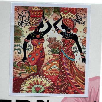Kit de Pintura con Diamantes 5D - Diamond Paint - Africanas - 50 x 40 cms
