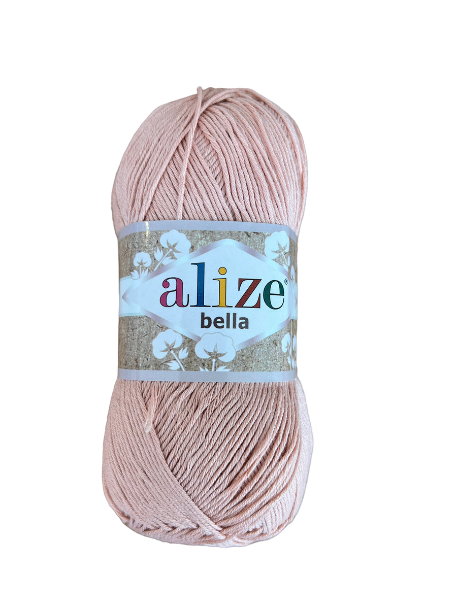 Hilo Alize Bella Unicolor Palo de Rosa #0613x 100 gramos