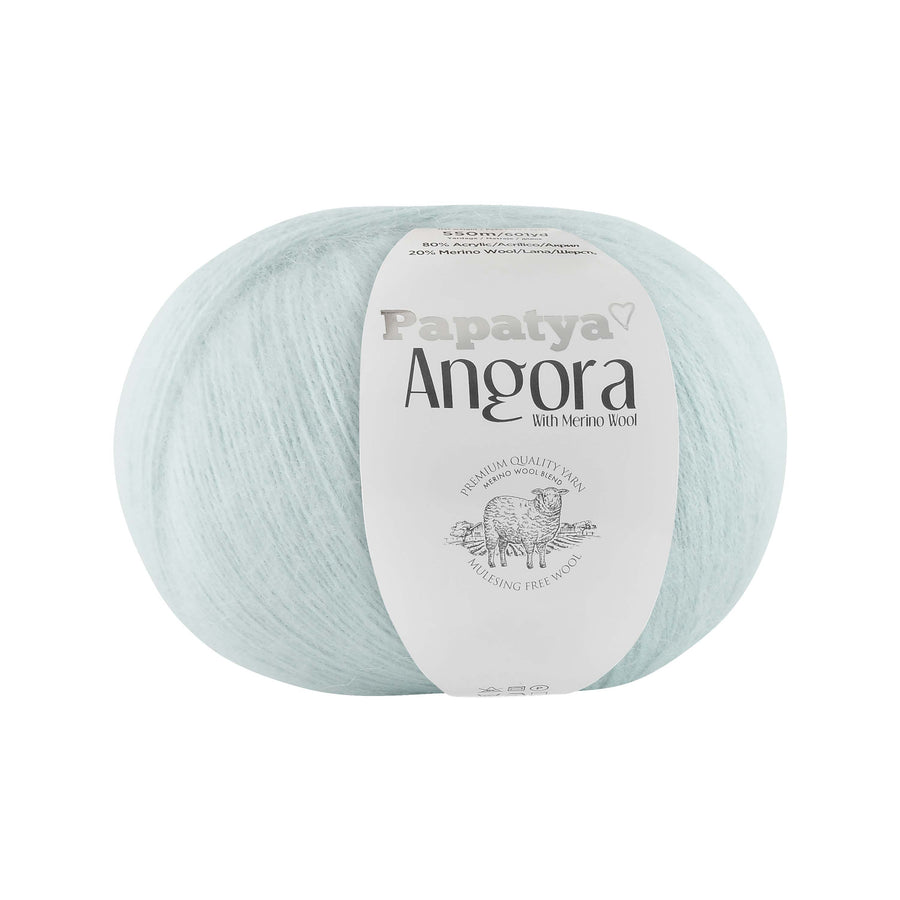 Lana Papatya Angora Azul Bebe # 5820