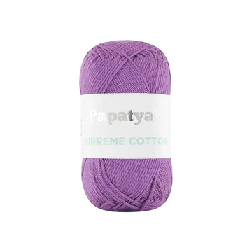 Lana Papatya Cotton Supreme Morado # 4550 x 50 gramos