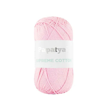 Lana Papatya Cotton Supreme Rosado Claro # 4435 x 50 gramos