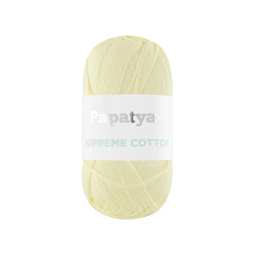 Lana Papatya Cotton Supreme Amarillo Palido # 7010 x 50 gramos
