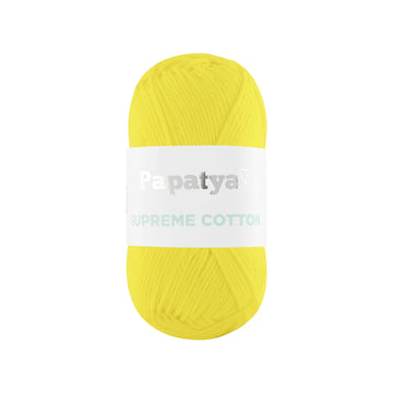 Lana Papatya Cotton Supreme Amarillo # 7050 x 50 gramos