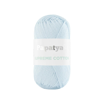 Lana Papatya Cotton Supreme Azul Bebe Palido # 5820 x 50 gramos