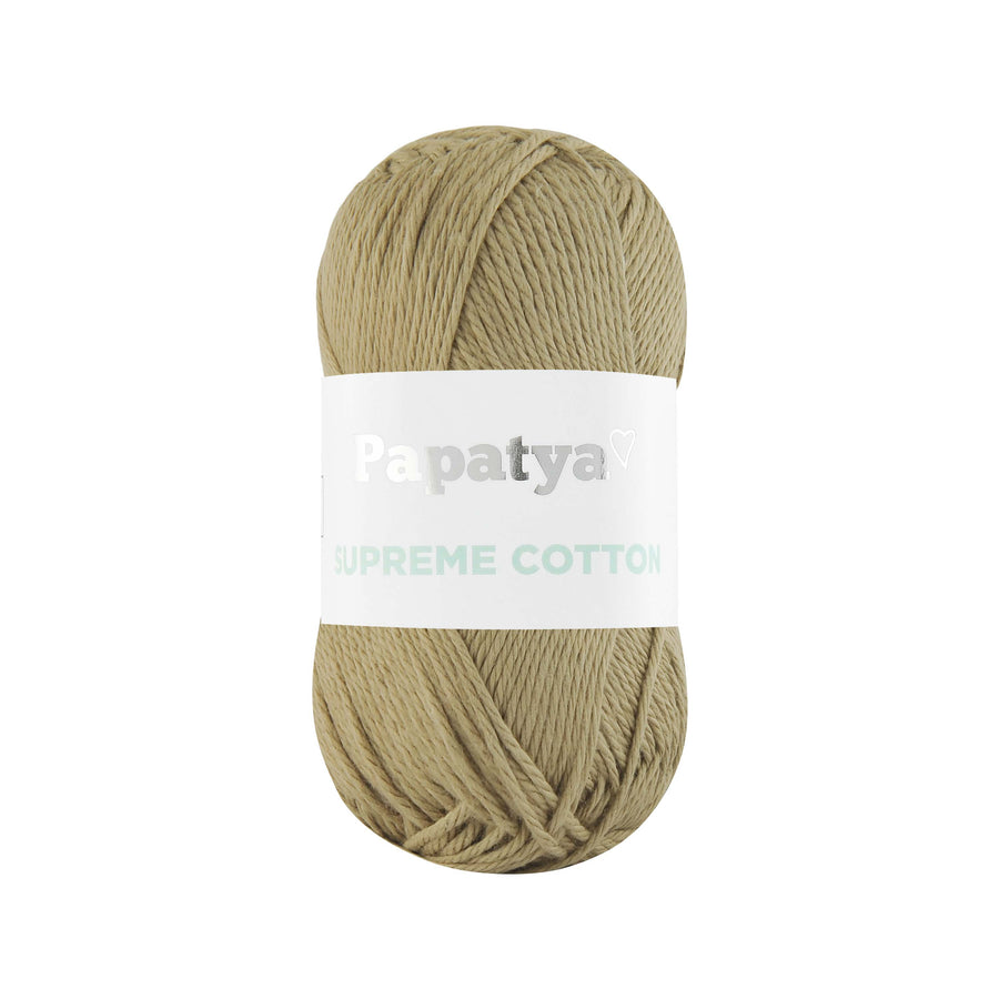 Lana Papatya Cotton Supreme Cafe Claro # 9220 x 50 gramos