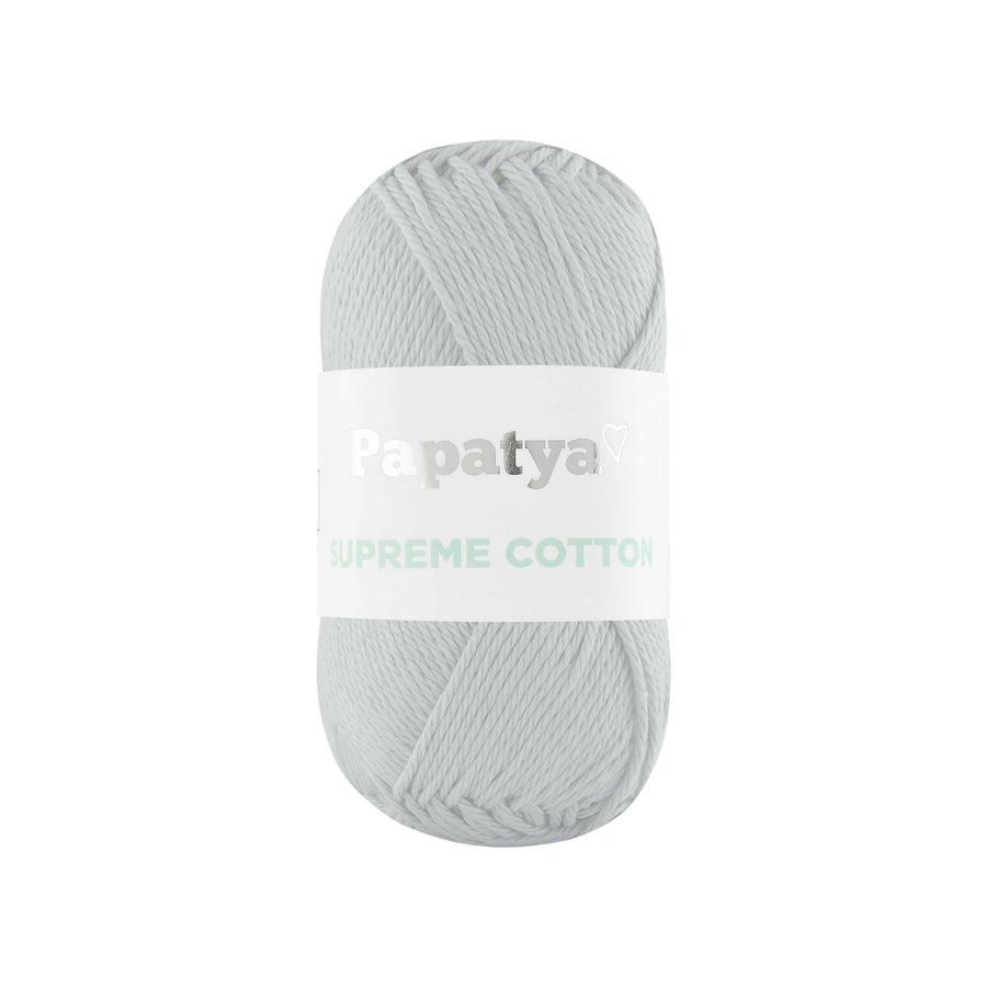 Lana Papatya Cotton Supreme Gris # 2520 x 50 gramos