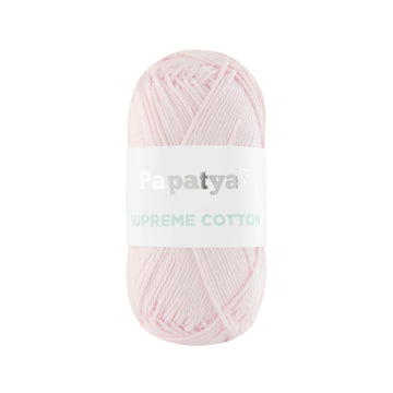 Lana Papatya Cotton Supreme Rosado Palido # 4430 x 50 gramos