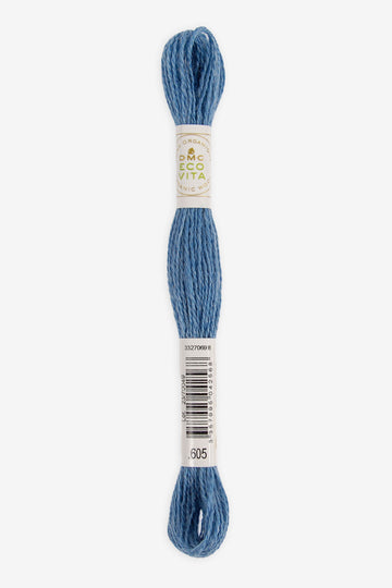Lana Fina Organica para Bordar DMC Ecovita - 605 - Azul