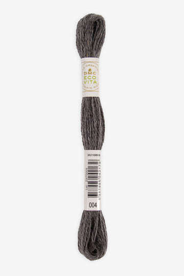 Lana Fina Organica para Bordar DMC Ecovita - 004 - Gris