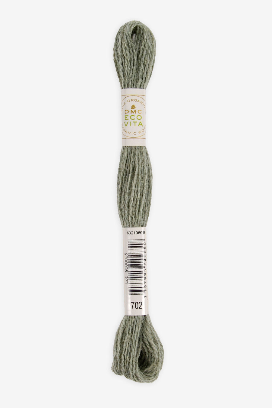 Lana Fina Organica para Bordar DMC Ecovita - 702 - Gris