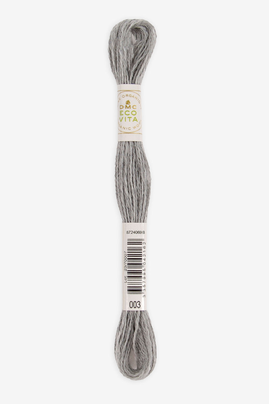 Lana Fina Organica para Bordar DMC Ecovita - 003 - Gris