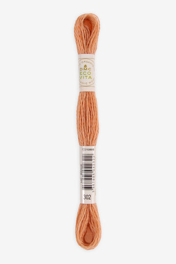 Lana Fina Organica para Bordar DMC Ecovita - 302 - Naranja