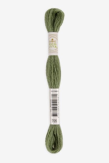 Lana Fina Organica para Bordar DMC Ecovita - 705 - Verde