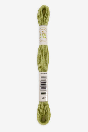 Lana Fina Organica para Bordar DMC Ecovita - 707 - Verde