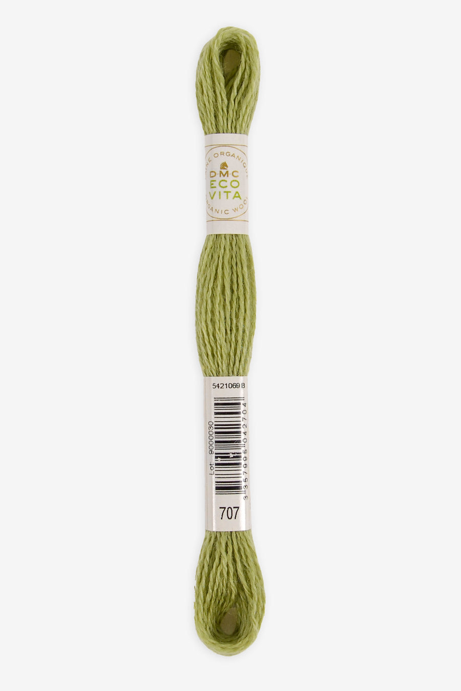 Lana Fina Organica para Bordar DMC Ecovita - 707 - Verde