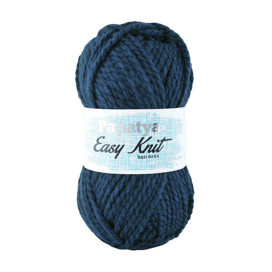 Lana Papatya Easy Knit Azul Oscuro # 5265