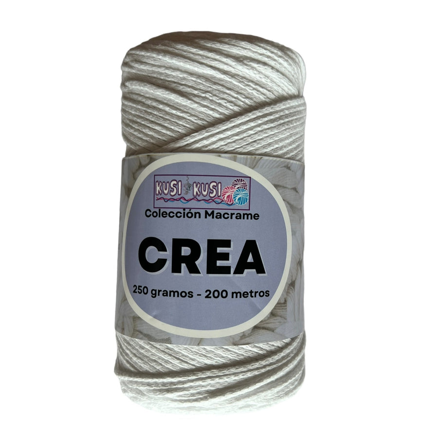 Lana Kusi Kusi Cordón Crea (antes Macrame) Blanco # 5