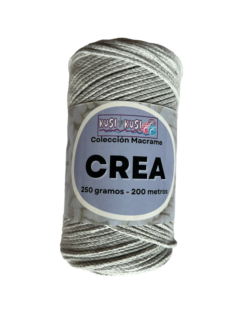 Lana Kusi Kusi Crea (antes Macrame) Gris # 4