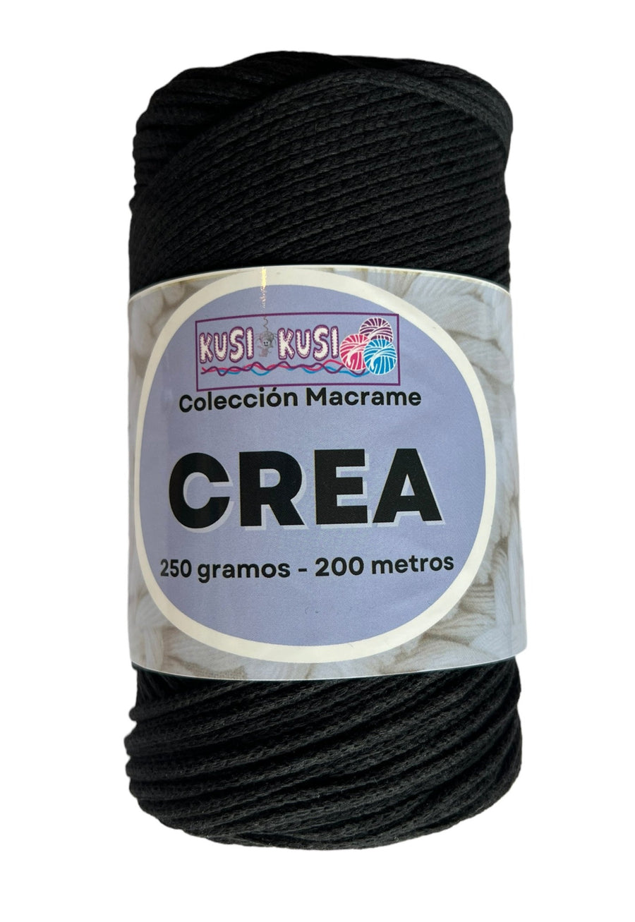 Lana Kusi Kusi Crea (antes Macrame) Negro # 1