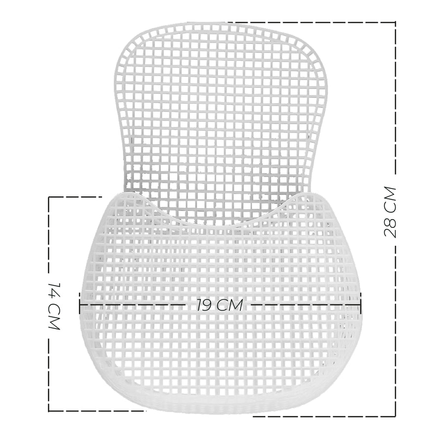 Malla plástica canvas para clutch redondo (3 piezas)