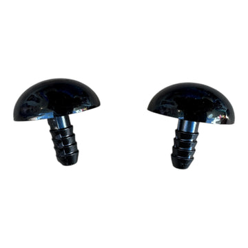 Ojos de seguridad negros con seguro 20 mm