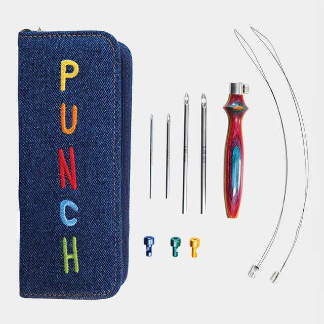 Kit Punch Needle Aguja Magica KnitPro Arcoiris Vibrant