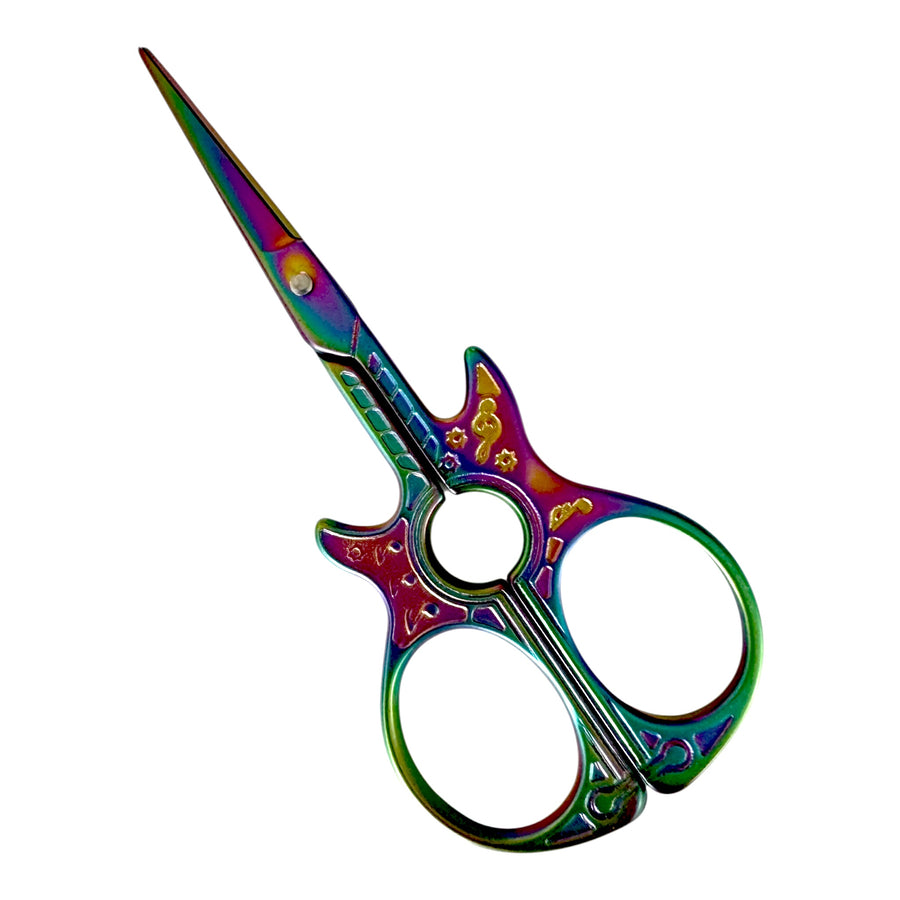 Tijera Guitarra Irisada 11 cm