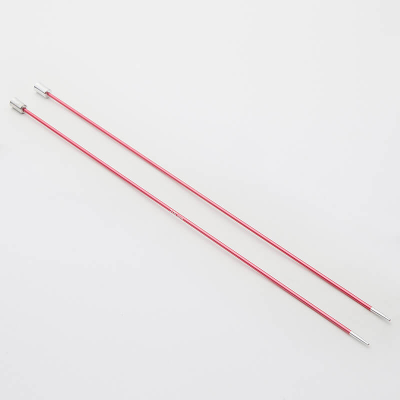 Aguja Knit Pro Tejer en Dos Zing Metalica 35 cm largo - 2 mm