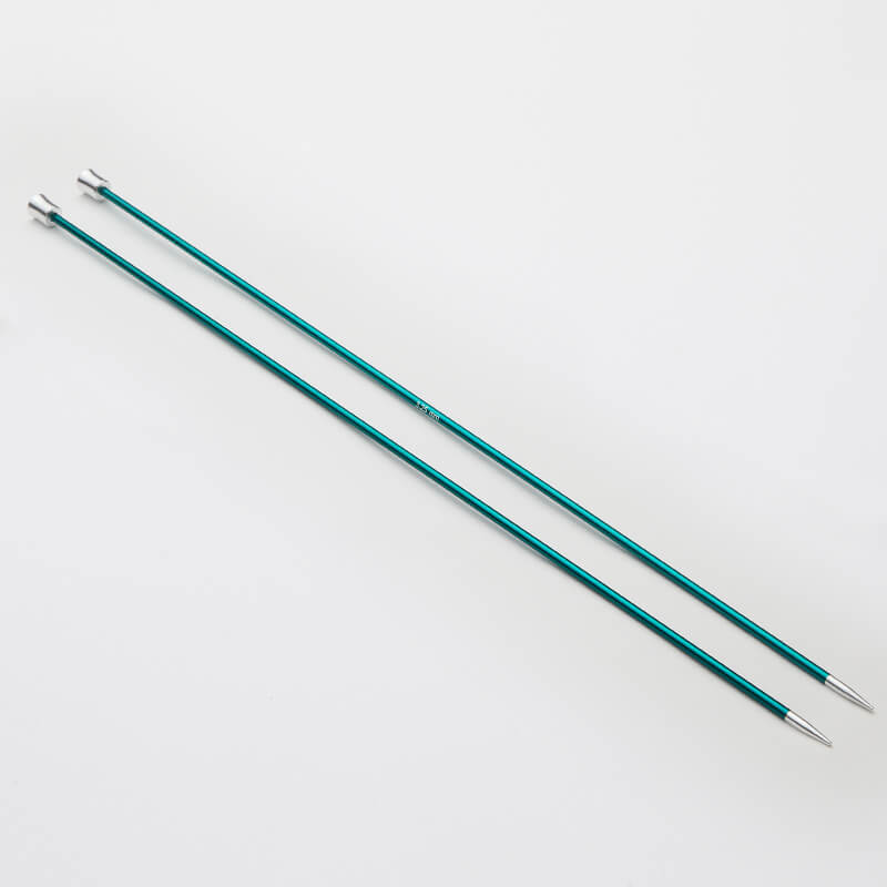 Aguja Knit Pro Tejer en Dos Zing Metalica 35 cm largo - 3 mm