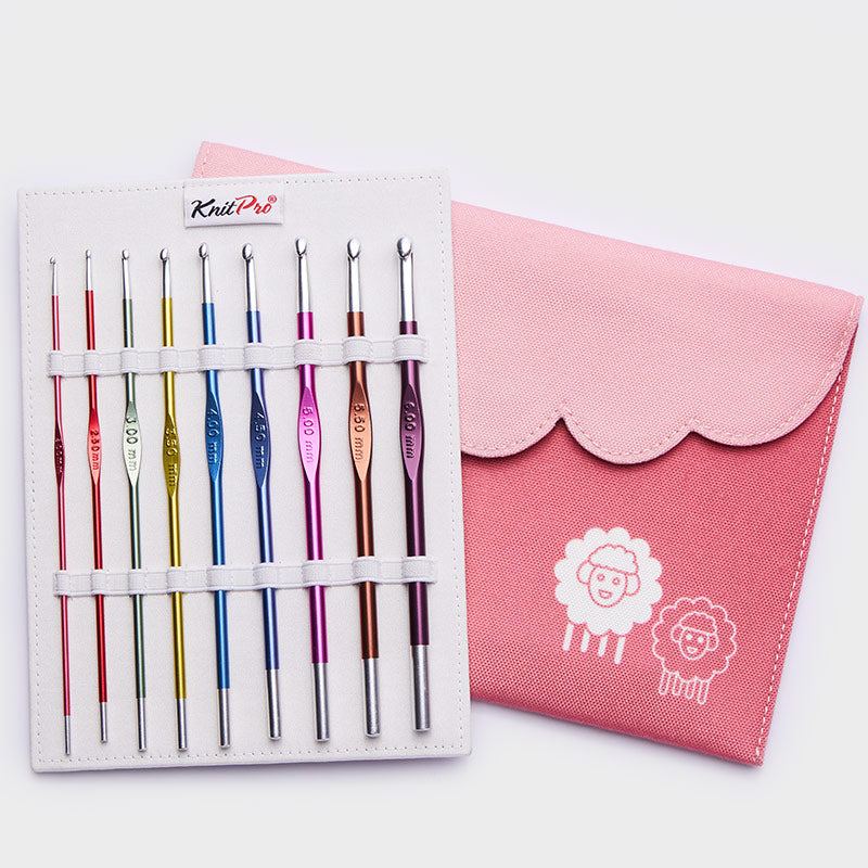 Kit de Agujas Crochet KnitPro Zing Metalicas