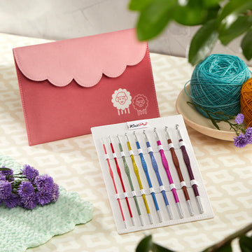 Kit de Agujas Crochet KnitPro Zing Metalicas