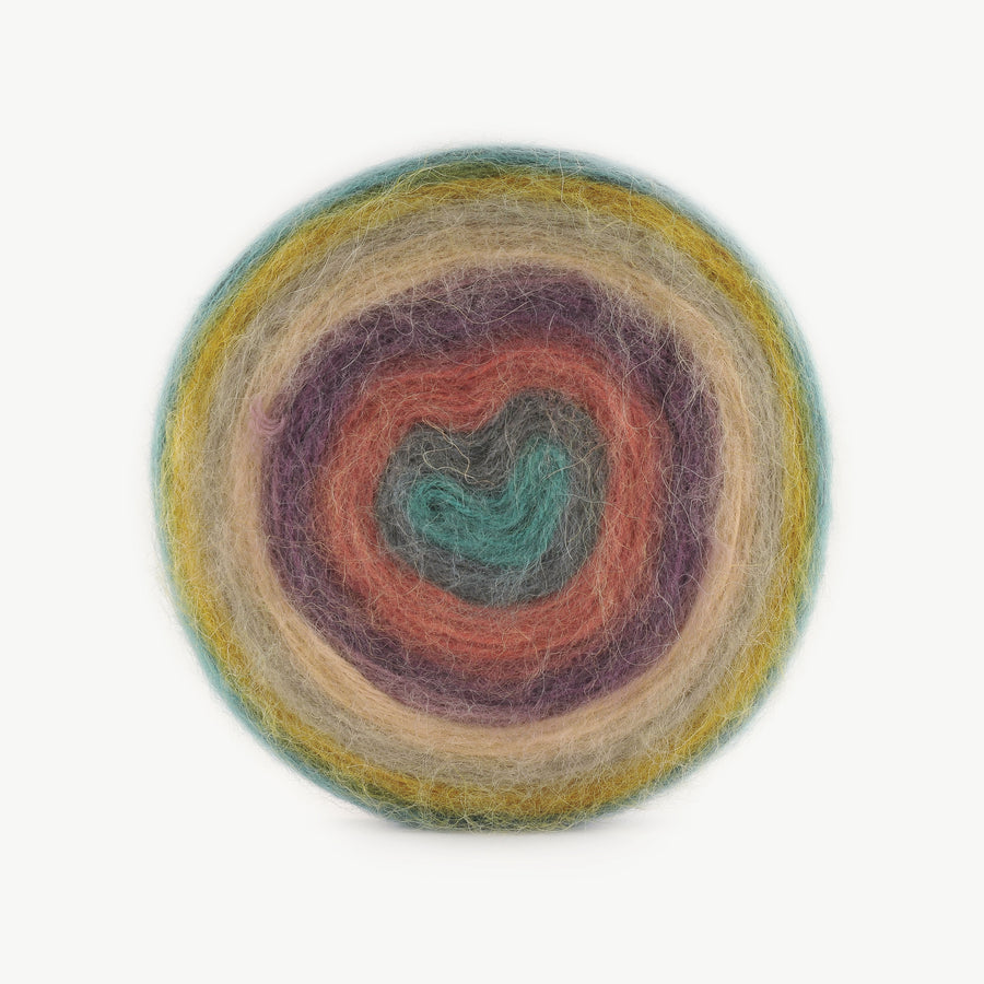 Lana Papatya Angora Cake Colores Matizado 612
