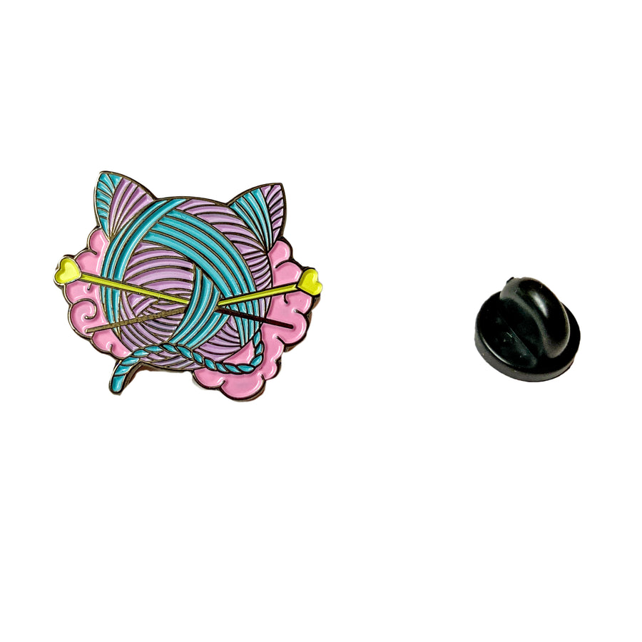 Pin decorativo Bola de Gato (Bola de lana con forma de Gato)