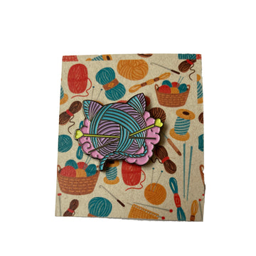 Pin decorativo Bola de Gato (Bola de lana con forma de Gato)