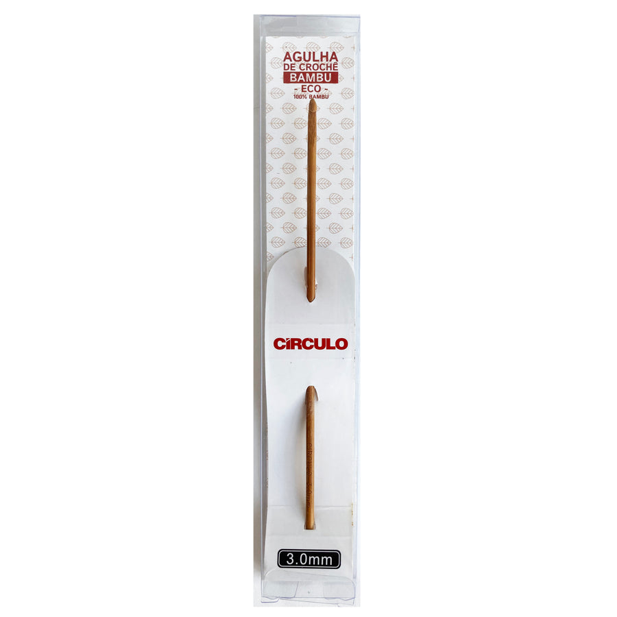 Aguja de Crochet Madera Bambu 3 mm