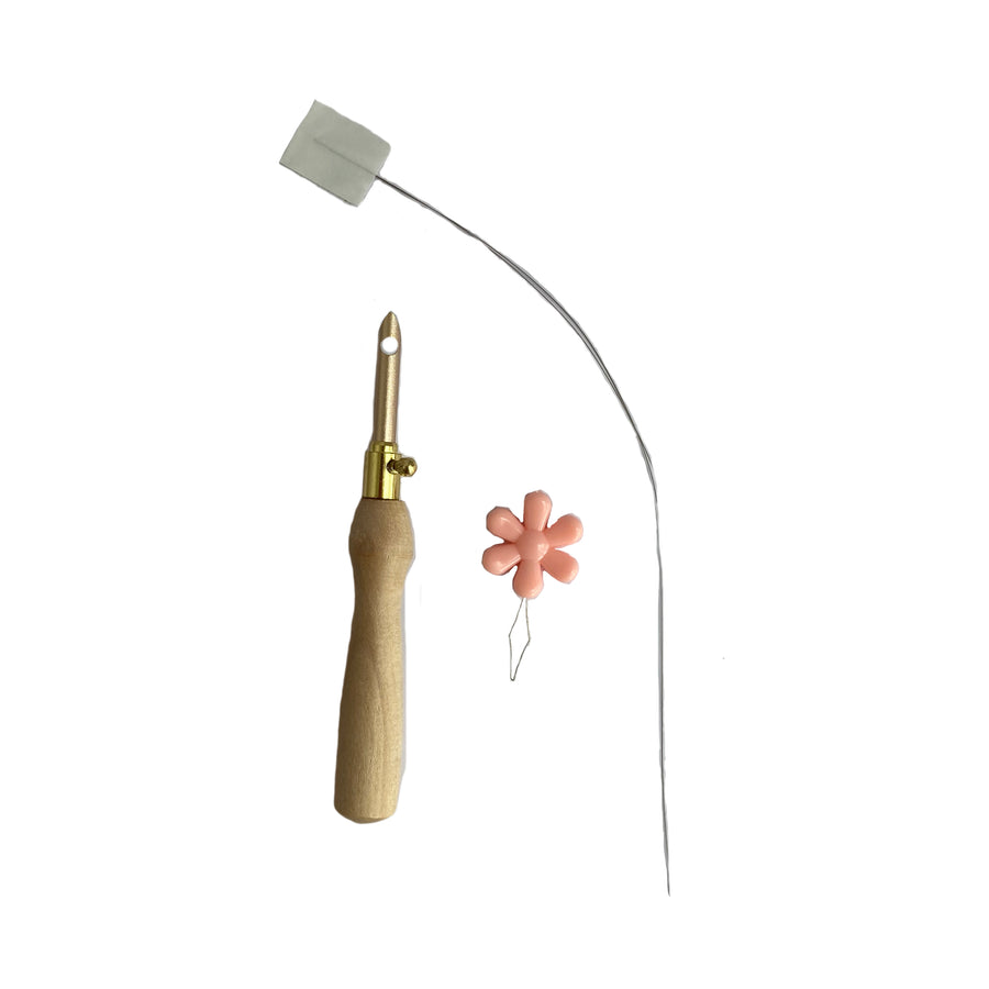Aguja punto ruso / Aguja mágica sencilla graduable Tamaño XXL (5mm)