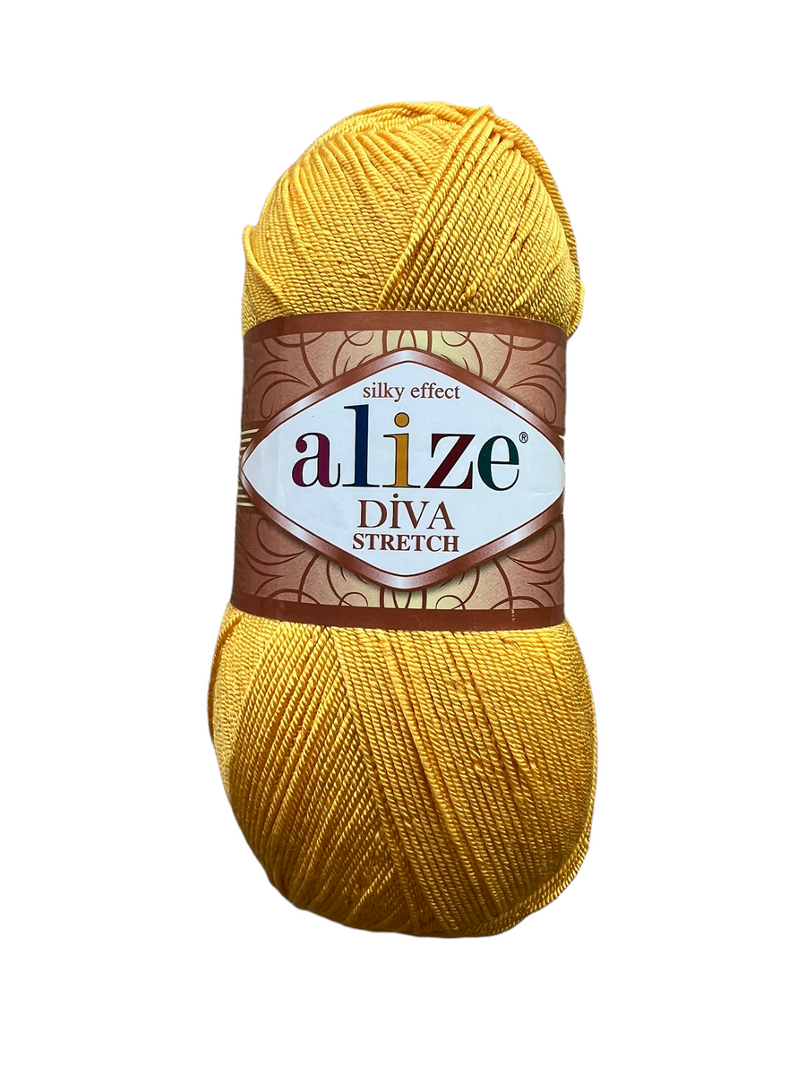 Hilo Alize Diva Stretch Mostaza #488