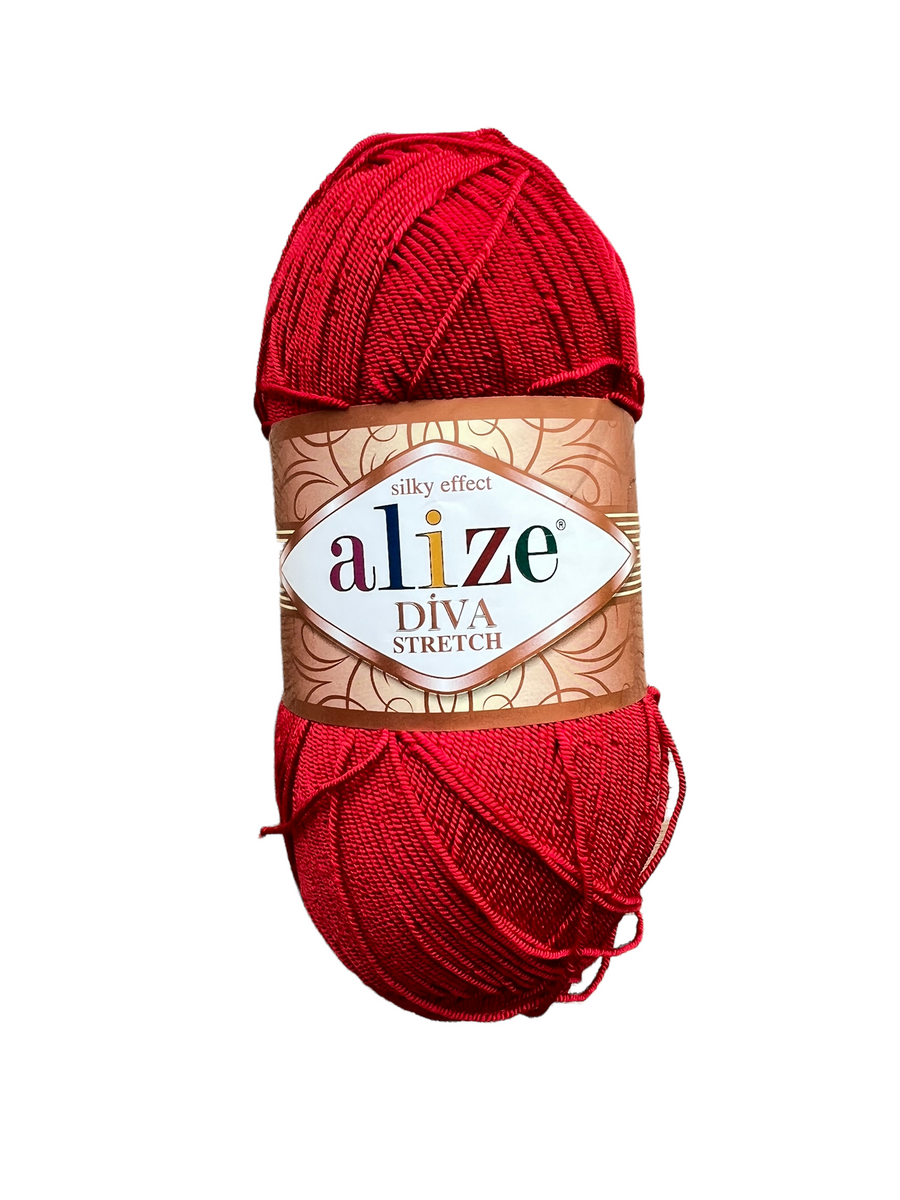 Hilo Alize Diva Stretch Rojo #106