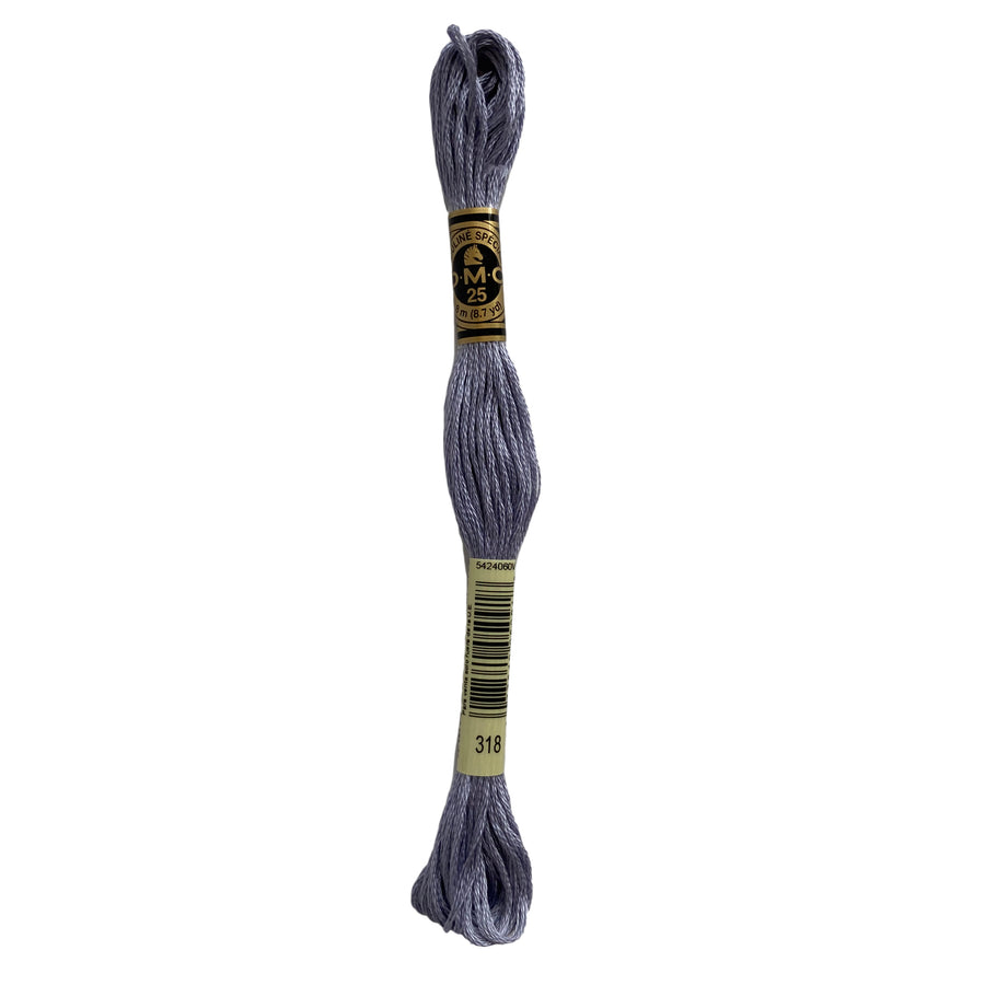 Hilo para Bordar DMC Mouliné Spécial - 318 - Gris Claro