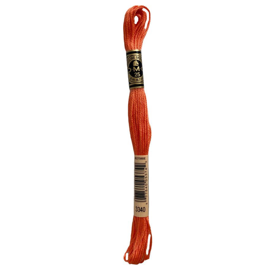 Hilo para Bordar DMC Mouliné Spécial - 3340 - Naranja