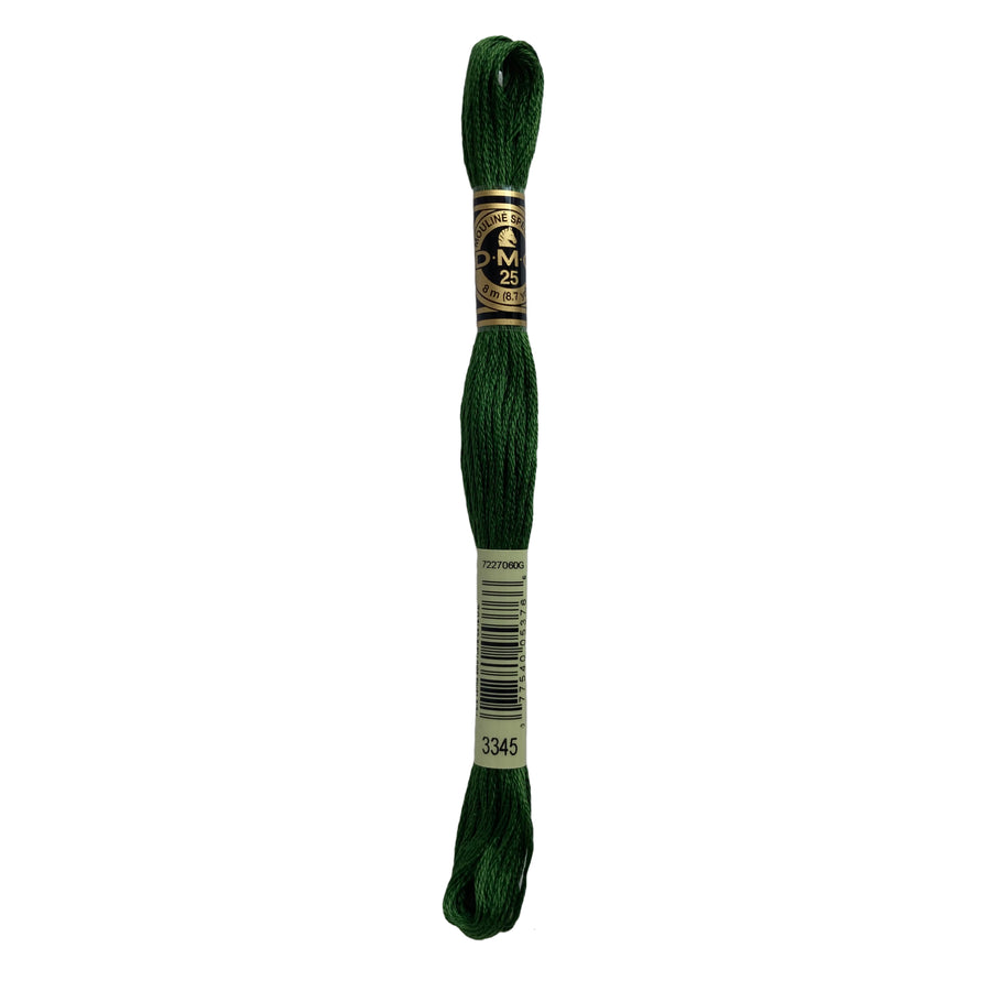 Hilo para Bordar DMC Mouliné Spécial - 3345 - Verde