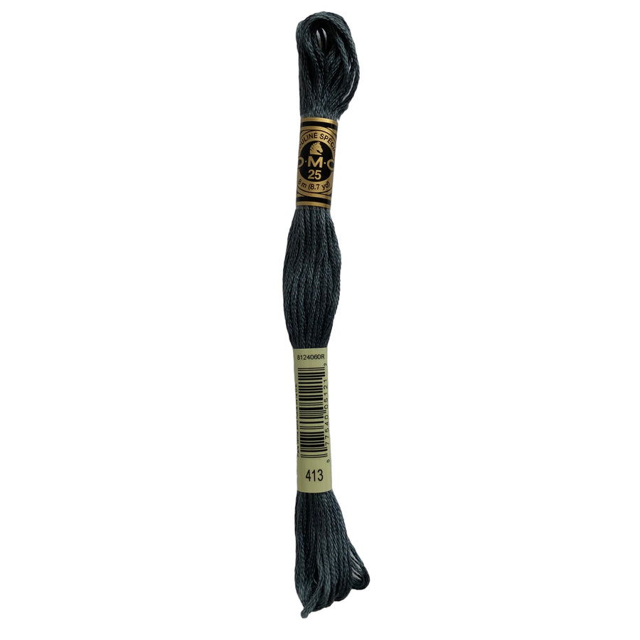 Hilo para Bordar DMC Mouliné Spécial - 413 - Gris Oscuro