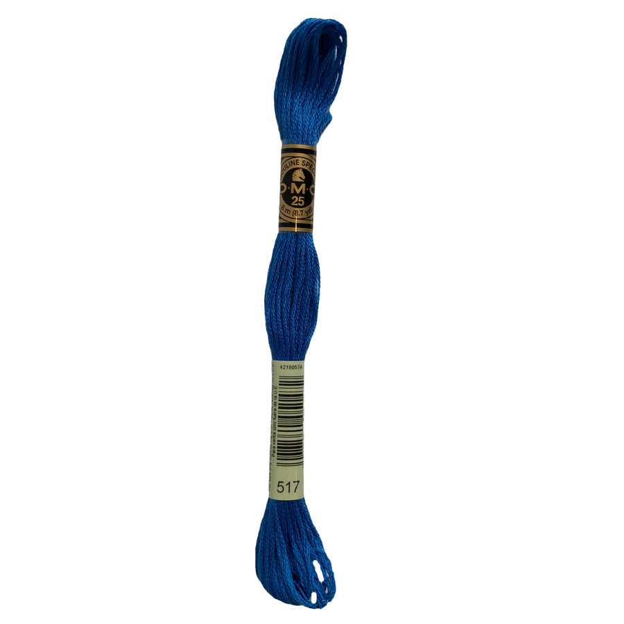 Hilo para Bordar DMC Mouliné Spécial - 517 - Azul