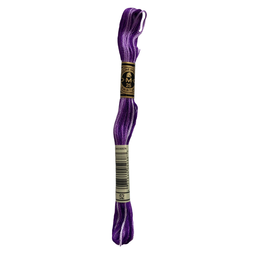 Hilo para Bordar DMC Mouliné Spécial - 52 - Matizado Morado