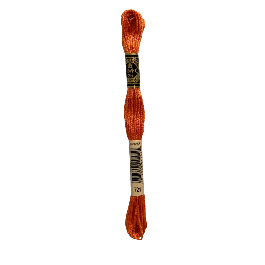 Hilo para Bordar DMC Mouliné Spécial - 721 - Naranja