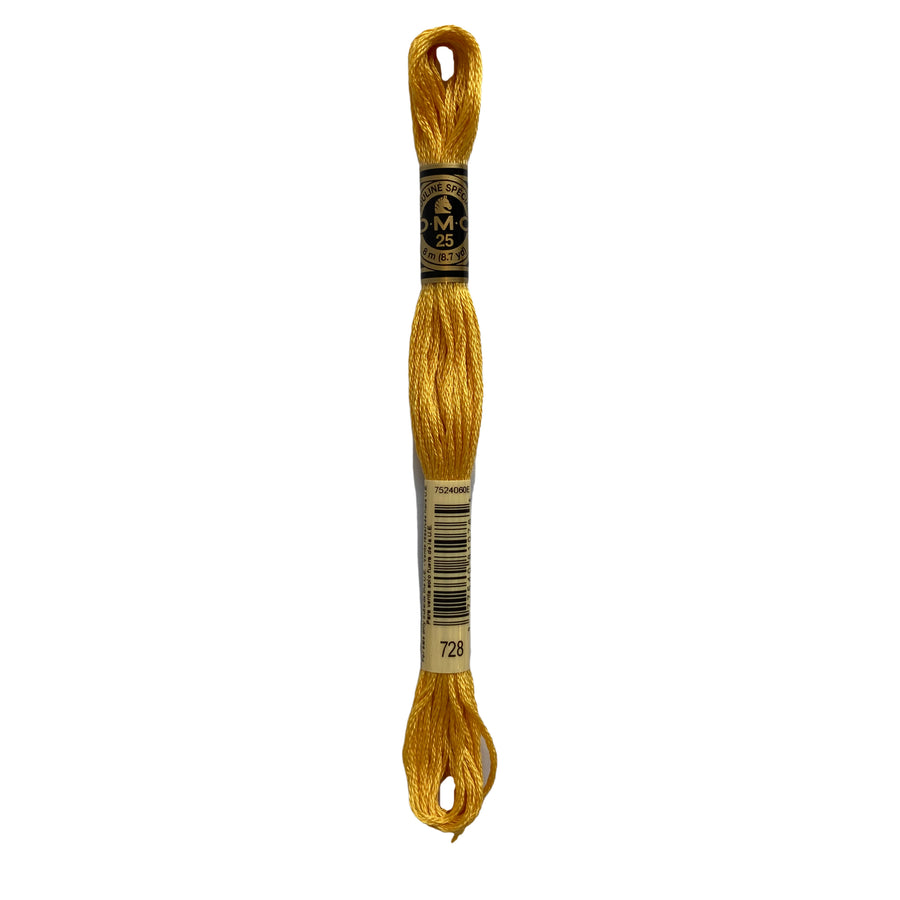 Hilo para Bordar DMC Mouliné Spécial - 728 - Amarillo